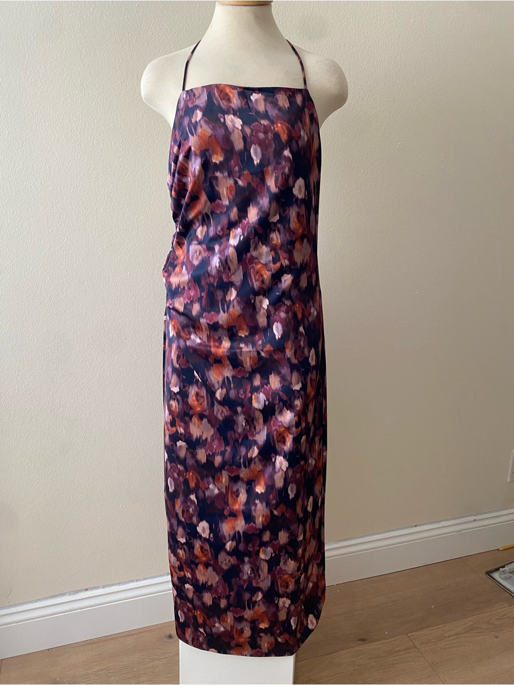 Jason Wu Purple Multi Floral-Print Midi Skirt